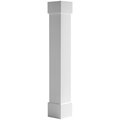 Ekena Millwork Craftsman Classic Square Non-Tapered Smooth PVC Column, Standard Capital & Standard Base CC0604ENPCSCS